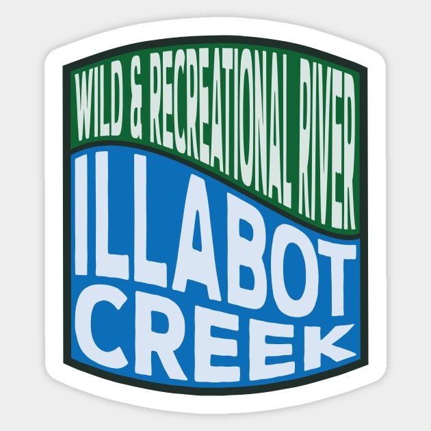 Illabot Creek Wild and Recreational River Wave Sticker by nylebuss